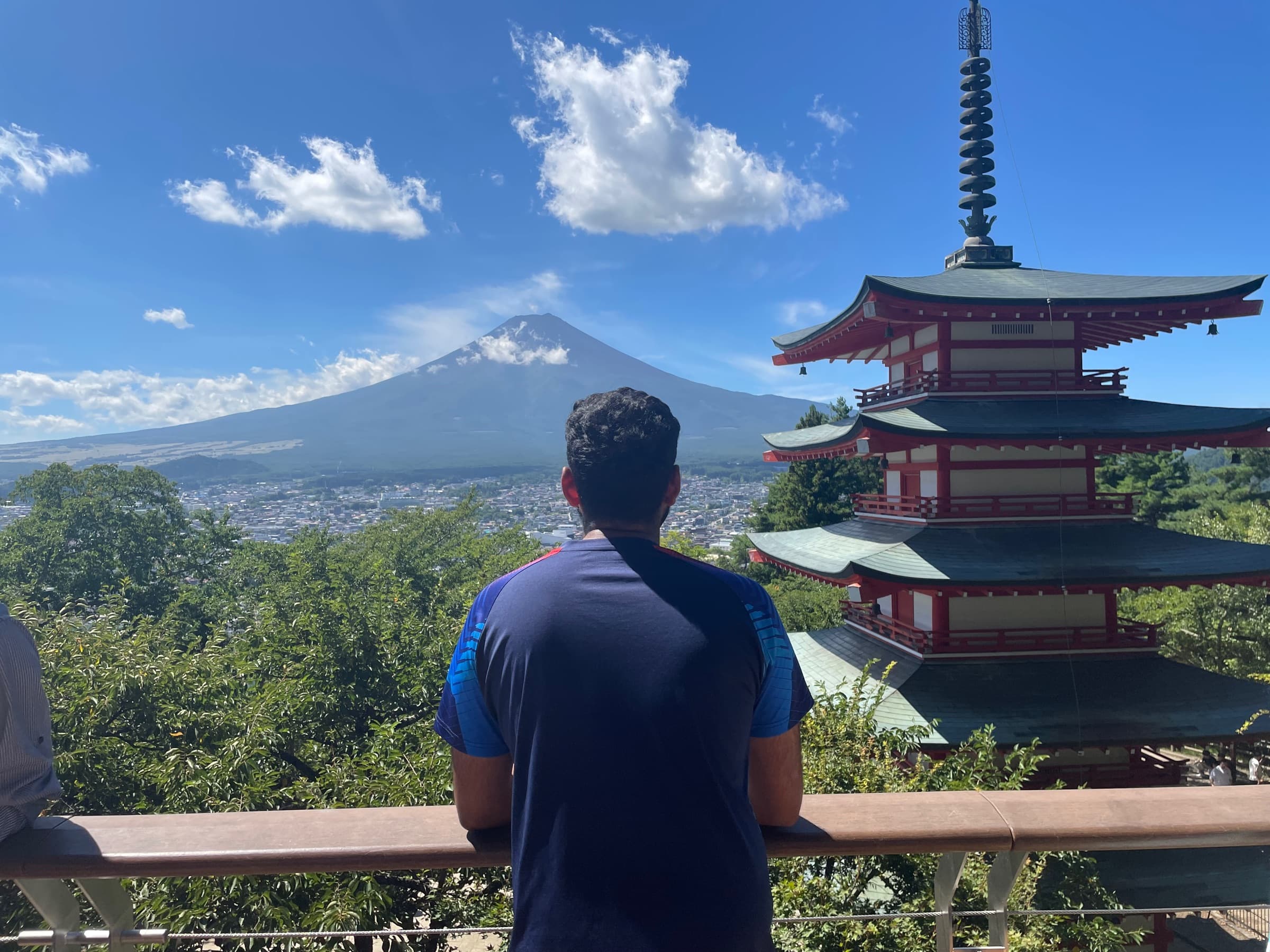 Looking out at Mt. Fuji from the Chureito Pagoda, Japan